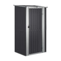 収納用スチールシェッド - ガーデニングや工具の保管に適した - スチール製 - 80 x 120 x 180