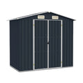 金属製の収納小屋 - 庭や屋外での工具収納用 - スチール製 - 200 x 100 x 150